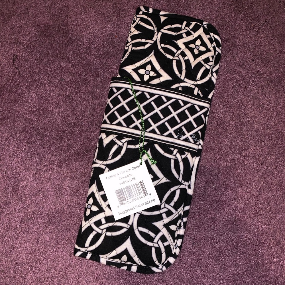 NWT Vera Bradley flat iron/curling cover
